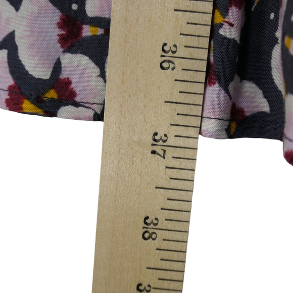 NEW Anna Glover x H and M Dress Womens 16 Pink Blue Gingko Floral Lagenlook NWOT - Picture 8 of 12